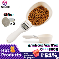 Karma dla zwierząt domowych skala pomiar elektroniczny narzędzie nowy pies kot miska dla zwierząt łyżka do mierzenia waga kuchenna cyfrowy wyświetlacz 250ml 1
